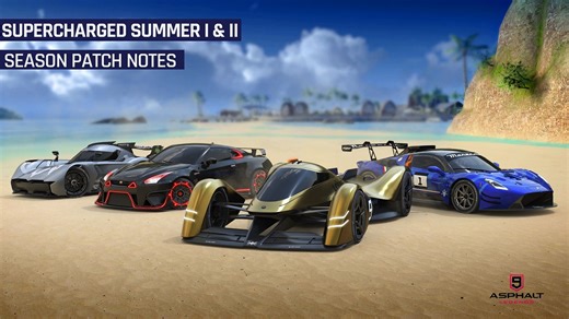 Asphalt 9 Supercharged Summer update patch notes: New cars, events, and more
