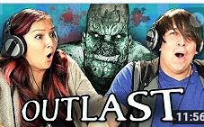 【REACT】美国青少年和小青年玩《逃生》OUTLAST 1