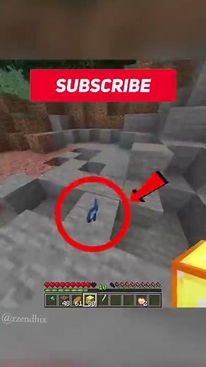 Minecraft, if you get Damage you get a Lucky Block #minecraft #shorts #rzendhix