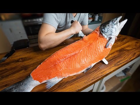 The correct way of eating salmon