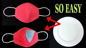 138K views · 1K reactions | Make Fabric Face Mask at home (You can do it without sewing machine ) #DIYmask #stayhome | Inspiring A Better Life | Facebook
