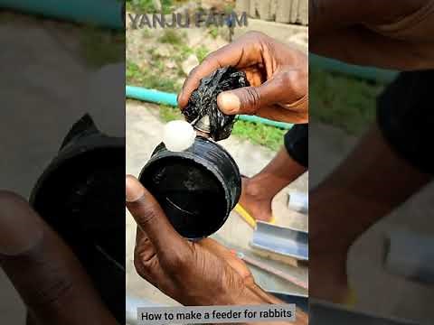 How To Make A Simple Rabbit Feeder With PVC Pipe||Homemade Pet Feeder For 0% Waste