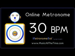 Online Metronome at 30 BPM MetronomeBot