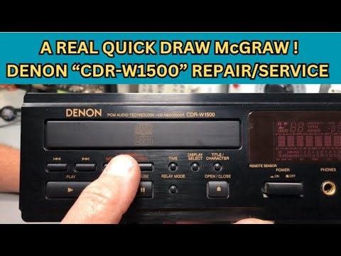 Denon CDR-W1500 CD Player Recorder - Full Service