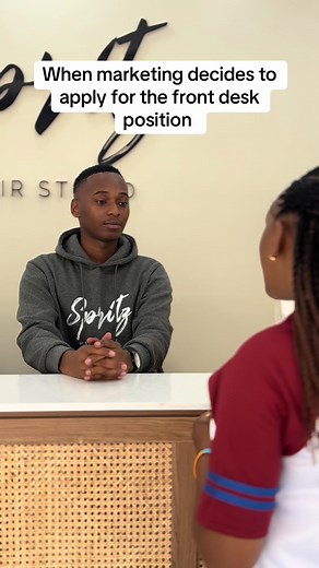 Did He Pass the Front Desk Interview at Spritz Hair Studio?