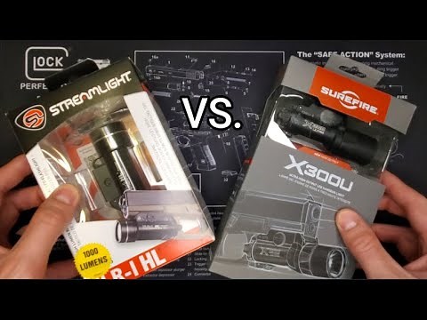 Surefire X300U vs. Streamlight TLR-1 (1,000 Lumens)