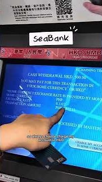 How to withdraw in Hong Kong using Gcash, Seabank, & Gotyme Card