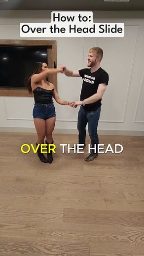AJ Dwyer | how to do the over the head slide country swing dance tutorial #swingdance #countrydance #swingdancers | Instagram