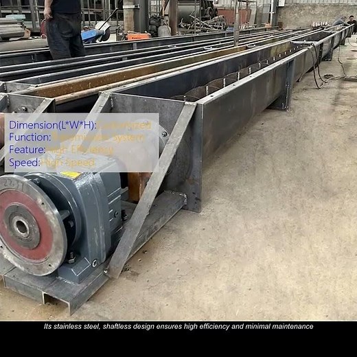 custom Shaftless Screw Conveyor Screw Feeding Machine Sludge Conveying Equipment for Water