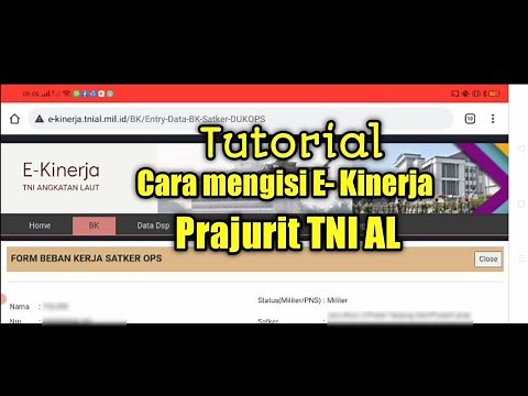 Cara Pengisian E Kinerja Prajurit TNI AL