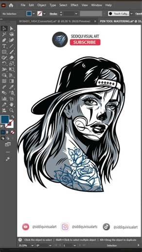 Adobe illustrator 2026 - How to Create Vector Portrait Art ✨ #siddiquivisualart