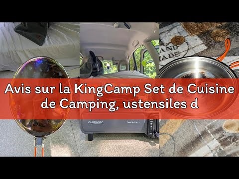 Avis sur la KingCamp Set de Cuisine de Camping, ustensiles de Camping ultralégers en INOX, Vaisselle