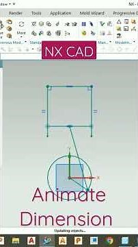 Nx Cad tutorial| Nx animate Dimension