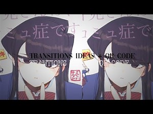 transitions in alight motion + qr code