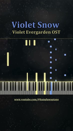 Violet Snow - Violet Evergarden | Piano Tutorial #fyp #violetsnow #violetevergarden #piano #anime