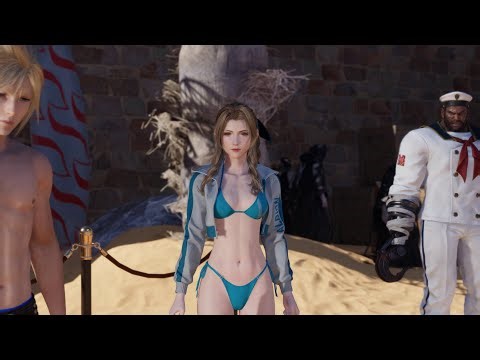 FINAL FANTASY VII REBIRTH 2025 AERITH BIKINI MOD blue