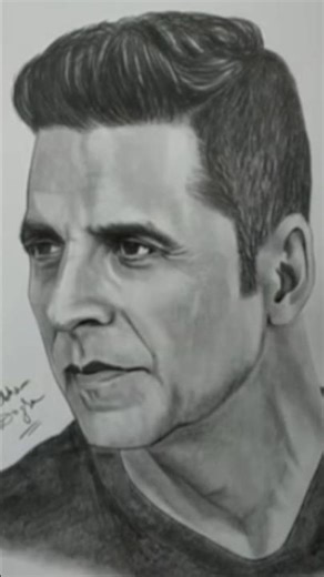 Akshay Kumar sketch on drawing sheet for this #sketchful #art #drawing