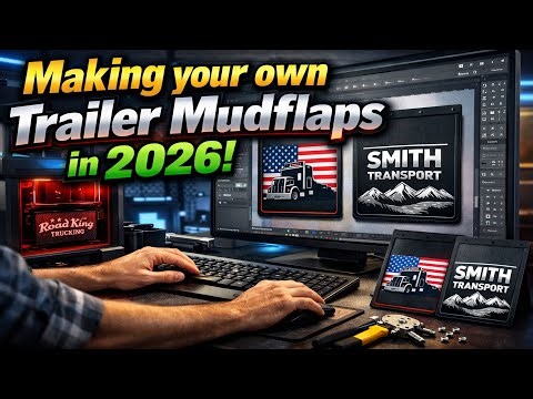 How to Make Custom Trailer Mudflaps | ATS & ETS2 Skinning Tutorial 2026 🚛