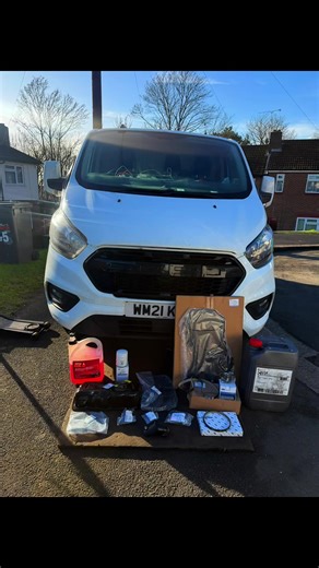 Another transit custom in for the full Wetbelt package as it’s coming up to the age and mileage #transitcustom #ford #wetbeltspecialist #wetbelt #transit