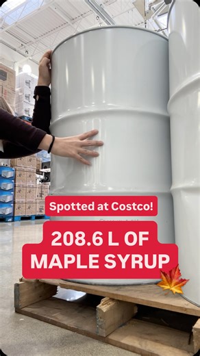 How much maple syrup is too much? Seen at Costco Business Centre 🍁 *** Quelle quantité de sirop d’érable est excessive? 🍁 Vu chez Costco Pour l’entreprise | Costco Wholesale Canada