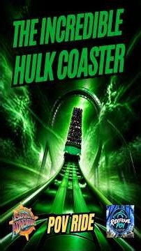 The Incredible Hulk Coaster – Front Row POV 💥 | Islands of Adventure