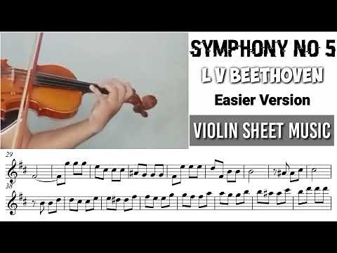 Free Sheet || Symphony No 5 - Beethoven || Violin Sheet Music