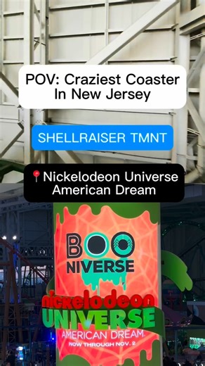Rev: Hospitality Marketing on Instagram: "Ever drop at 121.5°? That’s the Shellraiser—141 ft straight up, then the world’s steepest beyond-vertical drop. The tallest, fastest, steepest roller coaster at Nickelodeon Universe in American Dream, East Rutherford NJ. Cowabunga! After a ride like this, the only question is… what kind of pizza are we getting? 🍕 📍 Nickelodeon Universe – 1 American Dream Way, East Rutherford, NJ 07073 #Shellraiser #NickelodeonUniverse #AmericanDreamNJ #NJThrills #EastR