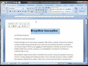 Microsoft Word - formatowanie tekstu.wmv