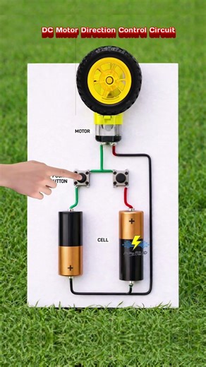 DC Motor Direction Control Simple Circuit