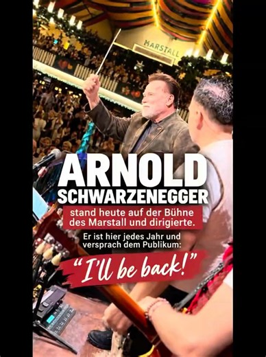 I’ll be back! Arnie dirigierte im Marstall wie jedes Jahr - und vesrspricht, er kommt wieder!