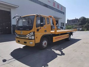 [Hot Item] 4X2 5.6m Flatbed Tow Truck Wrecker Truck Recovery Truck Full-Down Bed for Rescue