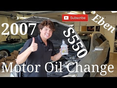 2007 Mercedes-Benz S550 AMSOIL Engine Flush Oil Change
