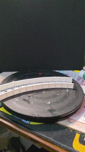 double curve bridge printed off for kato n gauge layout #modelrailway #katounitrack #ngauge