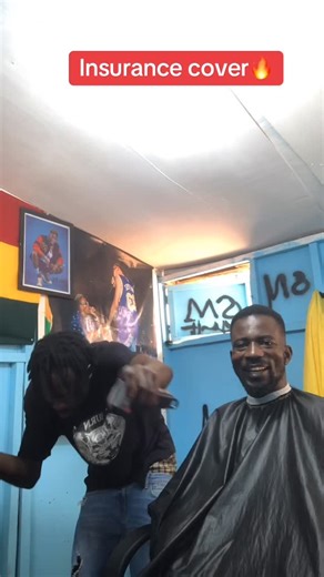 Insurance cover barber shop🔥🇬🇭 on Instagram: "Insurance cover barbershop 🔥"