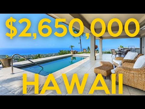 Inside a $2,650,000 Hawaii real estate property with amazing ocean views and custom woodcraft