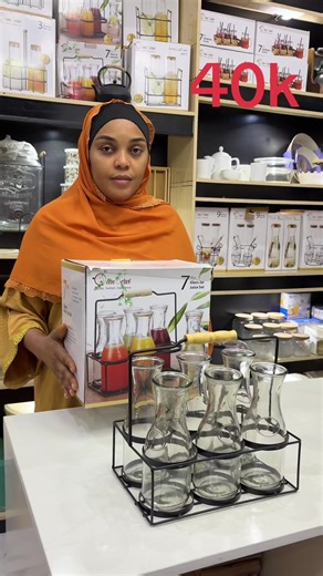 7-Piece Drinking Set for Kitchen Organization