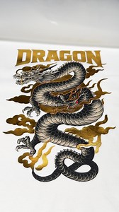 380K views · 3.8K reactions | Matte dragon + gold foil glow ✨...