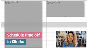Need to schedule a (well-deserved) holiday, add reminders & tasks to your calendar, or simply take a breather 🏖? In Cliniko, scheduling time off using unavailable blocks is quick and easy! In this Cliniko quick tip video, find out how! For more tips & tricks, check out our blog! | Cliniko