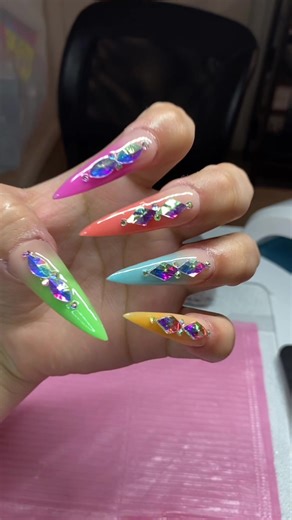 What do you guys think? #fyp #nails #acrlyicnails