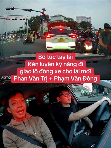 Driving refresher course: Training in navigating busy intersections for new drivers. Phan Van Tri...
