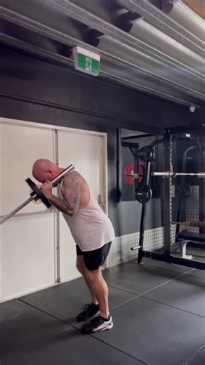 Landmine Step back Lunge - Facing anchor point (ipsilateral load)