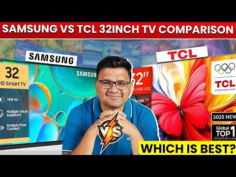 Samsung vs TCL 32 Inch TV Step by Step Comparison ⚡ Best 32 Inch Smart TV in India 2026 ⚡ TV Deals