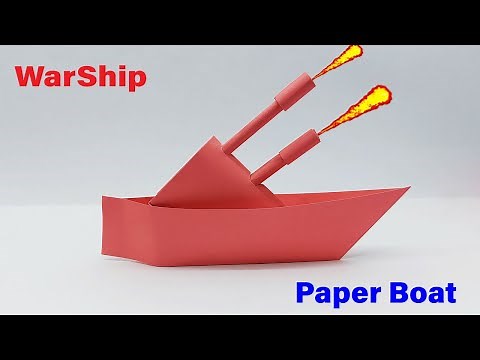 How to Make a Simple Origami Boat | Origami Battleship | Warship out of Paper