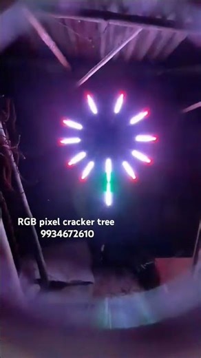 RGB pixel crackers tree light decoration ideas tent house decoration