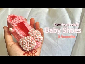 TUTORIAL : Crochet Baby shoes Tutorial for beginner ‼️
