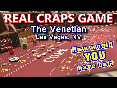 A TYPICAL CRAPS GAME - Live Craps Game #37 - The Venetian Casino, Las Vegas, NV - Inside the Casino