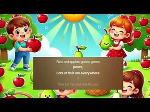 Apples & Pears! 🍏🍎 Fun Fruit Song for Kids | #HealthyEating #KidsSongs #nurseryrhymesforbabies