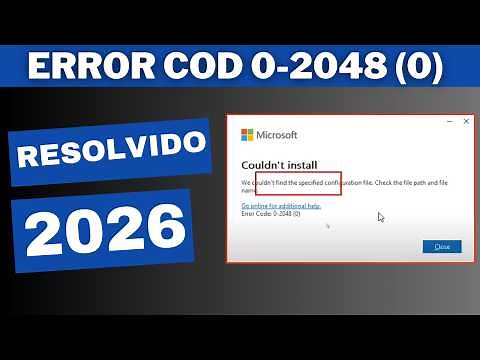 Error code 0-2048 (0) when installing Office – How to solve it step by step (Updated 2026)