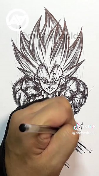 Cómo dibujar a Vegeta en Super Saiyan