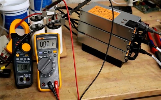 惠普2200W DC12V服务器电源改造串联测试(无任何字幕！介意勿看！请绕道谢谢！)